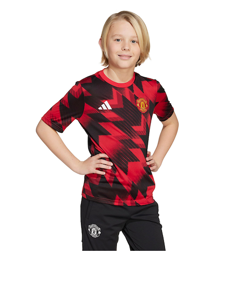 アディダス（adidas）キッズ マンチェスター・ユナイテッド 25/26 プレマッチジャージー KQB23-JP3235