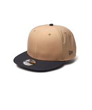 ニューエラ（NEW ERA）帽子 キャップ 9FIFTY Vintage Nylon ベーシックバイザー ベージュ S-Lサイズ 14388570 サイズ調整…