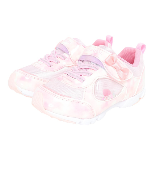 ムーンスター(MoonStar)ガールズ ジュニア スポーツシューズ ベルクロ ベルト付き スニーカー ラブラッシュ 1229 12240184