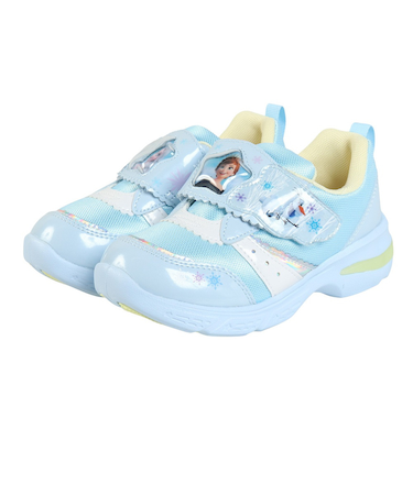 ムーンスター(MoonStar)ジュニアスニーカー ガールズ スポーツシューズ ディズニー C1359LE アナと雪の女王 サックス 12186639 LED…