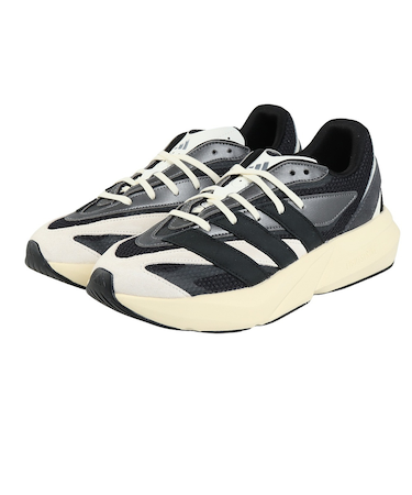 アディダス（adidas）スニーカー スポーツシューズ ライトブレイズ ブラック イエロー JR7214 スポーツ カジュアルシューズ