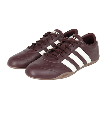 アディダス（adidas）スニーカー スポーツシューズ グランドコート ロー ブラウン JQ9680 スポーツ カジュアルシューズ