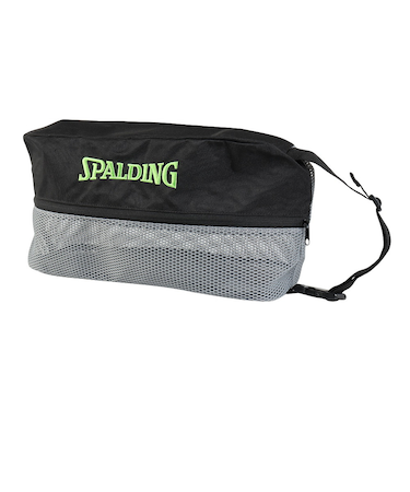 スポルディング（SPALDING）シューズバッグ ブリーズ グレー×グリーン 42-005GG