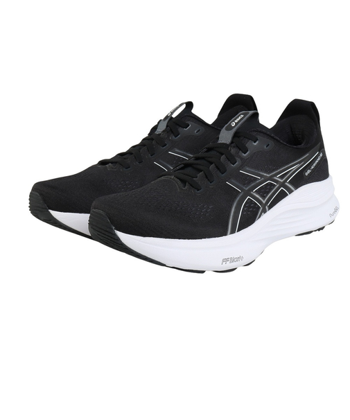アシックス（ASICS）ランニングシューズ ジョギングシューズ GEL-KAYANO 32 EX WIDE ブラック ホワイト 1011C054.002 快適…