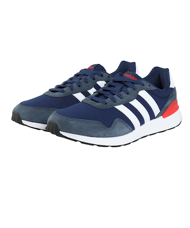 アディダス（adidas）スニーカー スポーツシューズ ラン 60s 4.0 ネイビー JR6620 スポーツ カジュアルシューズ
