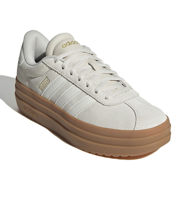 アディダス（adidas）スニーカー スポーツシューズ VL コートボールド ベージュ JQ5633 スポーツ カジュアルシューズ 厚底
