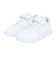 アディダス（adidas）ジュニアスニーカー スポーツシューズ グランドコート 2.0 キッズ ホワイト NIZ07-IE3851 運動靴 トップストラップ