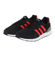 アディダス（adidas）スニーカー スポーツシューズ ラン 60s 4.0 ブラック JR8571 スポーツ カジュアルシューズ