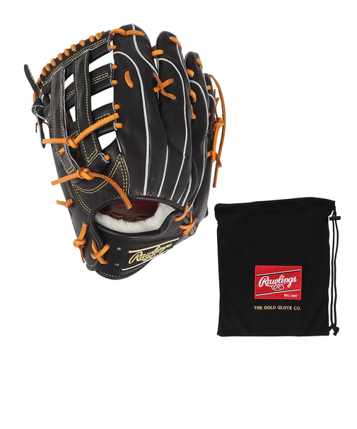 ローリングス（Rawlings）硬式用グラブ 外野手用 野球グローブ 一般 プロプリウィザード 02 左投用 GH4PW2B87MG-B-RH