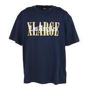 エクストララージ（XLARGE）OVERLAP ロゴ 半袖Tシャツ 101252011026-NAVY
