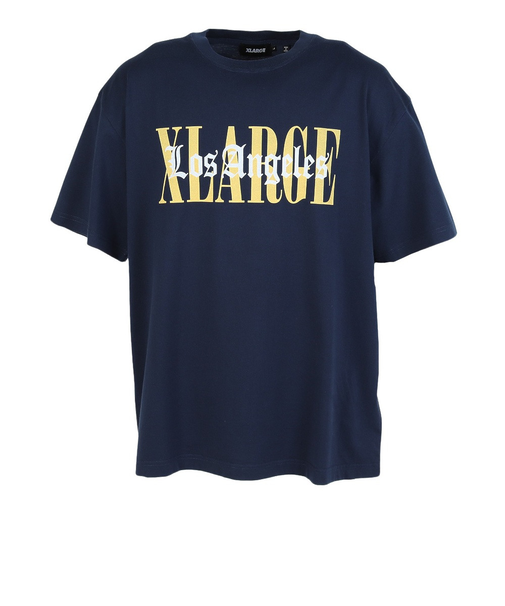 エクストララージ（XLARGE）OVERLAP ロゴ 半袖Tシャツ 101252011026-NAVY