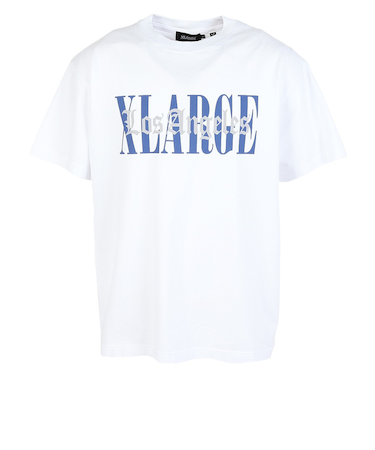 エクストララージ（XLARGE）OVERLAP ロゴ 半袖Tシャツ 101252011026-WHITE