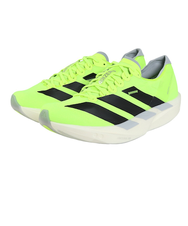 アディダス（adidas）ランニングシューズ トレーニングシューズ 部活 アディゼロ タクミ セン 11 レモン JI0991 スニーカー