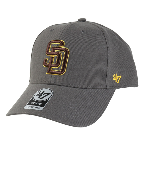フォーティーセブン（47）帽子 キャップ 47 エムブイピー サンディエゴ・パドレス チャコール 55-59cm 14751273 スポーツキャップ 日よけ帽子