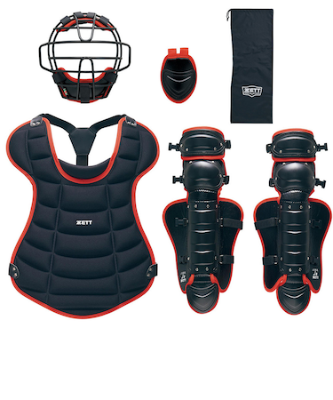 ゼット（ZETT）ジュニア軟式 野球 ゴムソフト用防具4点セット BL703SET-1964