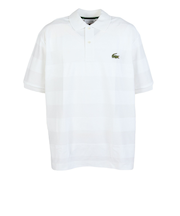 ラコステ（LACOSTE）パイル地切り替え同色ボーダーポロシャツ PH022J-99001