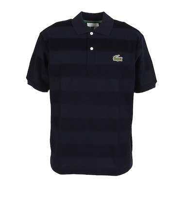 ラコステ（LACOSTE）パイル地切り替え同色ボーダーポロシャツ PH022J-99166