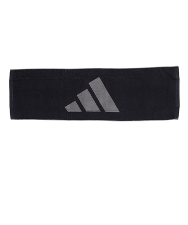 アディダス（adidas）タオル CP ST スポーツタオル 黒 110×34cm ADJT-962 BLK マフラータオル プレゼント ギフト 抗菌 防臭