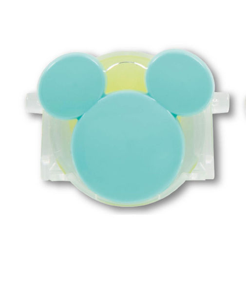 サンスター文具まーるい開かずピンちゃん ミッキーマーク MT ミント 0031119D 名札 クリップ 名札留め ロック機能