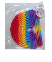 知育玩具 シリコンスティックボード レインボー ビビットカラー IS048 おもちゃ 知育 赤ちゃん 想像力