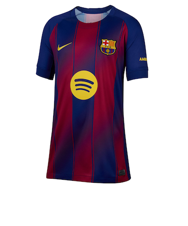 ナイキ（NIKE）ジュニア FCバルセロナ FC Barcelona 2025/26 Stadium Home 半袖トップ HJ5287-456