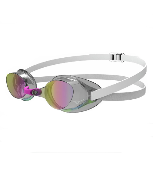 ミズノ（MIZUNO）ゴーグル アクセルアイ 限定ゴーグル ノンクッションタイプ N3JEB08178 ミラーレンズ くもり止め UVカット 水泳