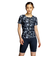 ナイキ（NIKE）フィットネス水着 水泳 総柄ジップ付き半袖セパレーツ 上下セット 黒 M-3Lサイズ 2993149-009