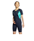 ナイキ（NIKE）フィットネス水着 水泳 ジップ付き半袖セパレーツ 上下セット 緑 M-LLサイズ 2993145-007