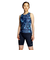 ナイキ（NIKE）フィットネス水着 水泳 総柄ジップ付きセパレーツ 上下セット 紺 M-LLサイズ 2993148-008