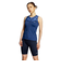 ナイキ（NIKE）フィットネス水着 水泳 ジップ付きセパレーツ 上下セット 紺 M-3Lサイズ 2993144-008 スイムウェア