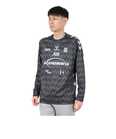 ヒュンメル（hummel）ハンドボールウェア HB EURO 長袖 プラクティスシャツ HAP7201-90