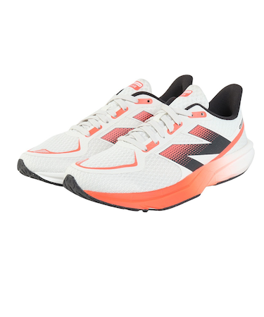 ニューバランス(new balance)ランニングシューズ トレーニングシューズ ダイナソフト フラッシュ v7 ホワイト オレンジ WFLSHWR7 B