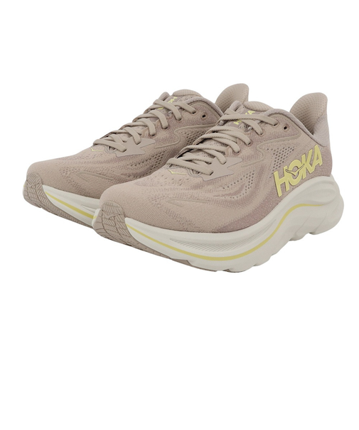 ホカ（HOKA）ランニングシューズ ジョギングシューズ クリフトン 10 ワイド ベージュ 1162032-RNN スニーカー