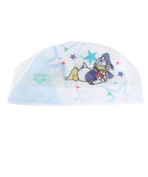 アリーナ（ARENA）スイムキャップ 水泳 メッシュキャップ 白 S-Lサイズ AS5FSC81U WHEM ドナルド・ダック スイミングキャップ