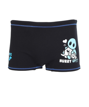 アリーナ（ARENA）競泳水着 ジュニア 男子 水泳 タフスーツ トレーニングスパッツ ショートレッグ 黒 130-140サイズ AS5FWM01B BK04…