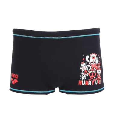 アリーナ（ARENA）競泳水着 ジュニア 男子 水泳 タフスーツ トレーニングスパッツ ショートレッグ 黒 130-140サイズ AS5FWM01B BK01…