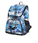 アリーナ（ARENA）水泳バッグ バックパック 黒×青 35L AS5FBP31U BKBL リュックサック スイムバッグ スイミングバッグ 総柄