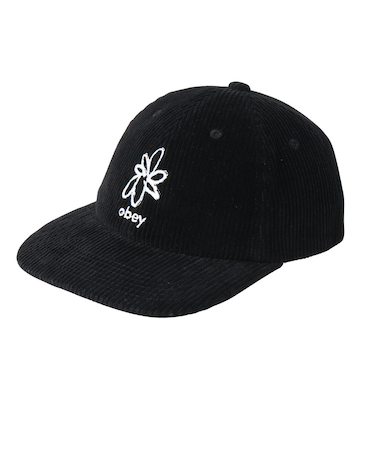 オベイ（OBEY）帽子 フラワー6パネル ストラップバック 100580354BLKO23F