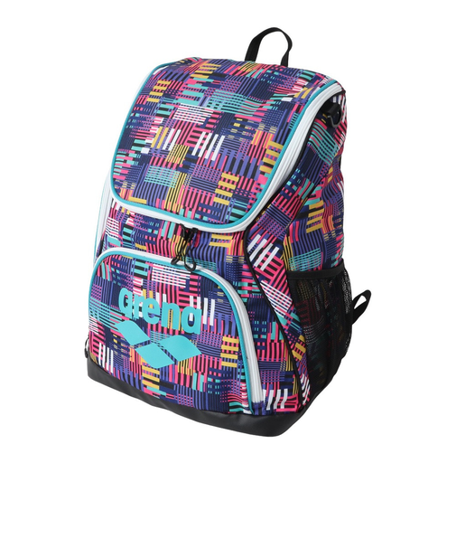 アリーナ（ARENA）水泳バッグ バックパック 総柄 35L AS5FBP31U BKEM リュックサック スイムバッグ スイミングバッグ