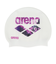 アリーナ（ARENA）シリコーンキャップ 水泳 キャップ ホワイト×ピンク AS5FSC21U WHPK シリコーン 伸縮 髪 保護 練習 アスリート