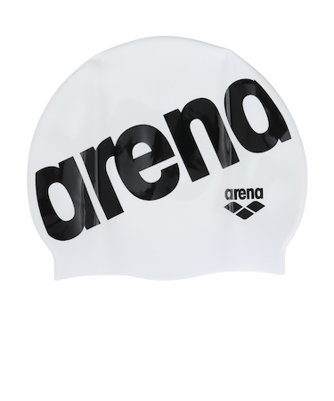 アリーナ(ARENA)スイムキャップ 水泳 キャップ シリコーンキャップ 白 AS5SSC11U WHBK スイミングキャップ シリコンキャップ
