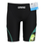 アリーナ（ARENA）フィットネス水着 水泳 黒×緑 M-3Lサイズ AS5FWF60M BKGR メンズ水着 スパッツ ハーフレッグ スイムウェア