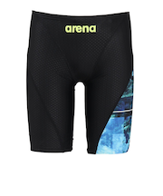 アリーナ（ARENA）競泳水着 メンズ 水泳 レーシングスパッツ ハーフレッグ WA承認モデル 黒×青 M-LLサイズ AS5FRC57M BKBL スイムウ…