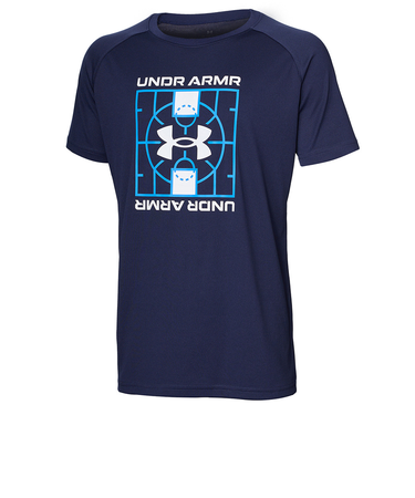 アンダーアーマー（UNDER ARMOUR）バスケットボールウェア ジュニア テック ロゴ ショートスリーブ Tシャツ 6001286 410