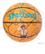 スポルディング（SPALDING）バスケットボール 7号球 ONE PIECE メラメラの実 合成皮革 78-038J