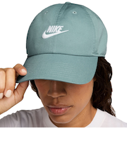ナイキ（NIKE）帽子 クラブ キャップ 緑 S-Lサイズ FB5368-017 軽量 通気性 6パネル ロゴ 刺繍 スポーツキャップ サイズ調整可