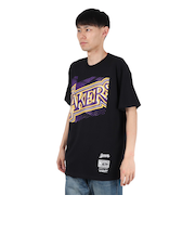 バスケットボールウェア NBA ビッグフェイス 7.0 ロサンゼルス レイカーズ Tシャツ BMTR5904-LALYYPPPBLCK