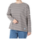 COTTON LOURD WIDE BOAT NECK BASQUE シャツ B249SMOKExWHEAT