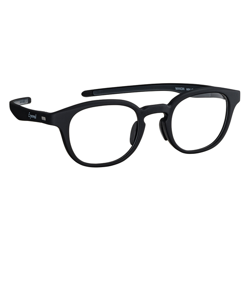 メガネフレーム マンジン マットブラック ライトグレー MANGIN 48 MBK-LG※フレームのみ  軽量 おしゃれ シンプル