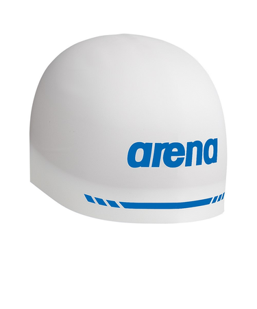 アリーナ（ARENA）スイムキャップ 水泳 キャップ レーシング シリコーンキャップ WA承認モデル 白×青 AS5SSC02U WHBL 競泳 公式大会